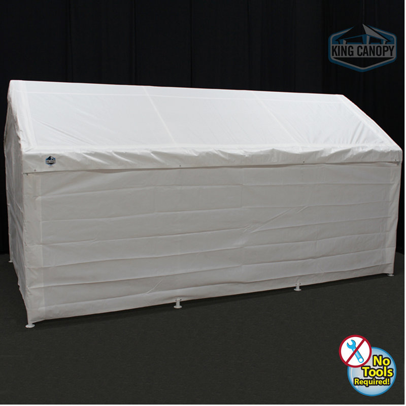 Universal Canopy Sidewall Kit with Flaps, 6'3" H x 18' W x 27' D