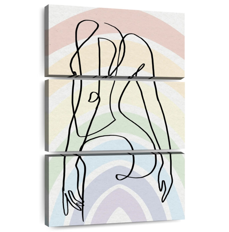 Khepri One Line Pride Curves, 65" H x 42" W