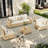 Outdoor 5-person Conversation Set With Cushions