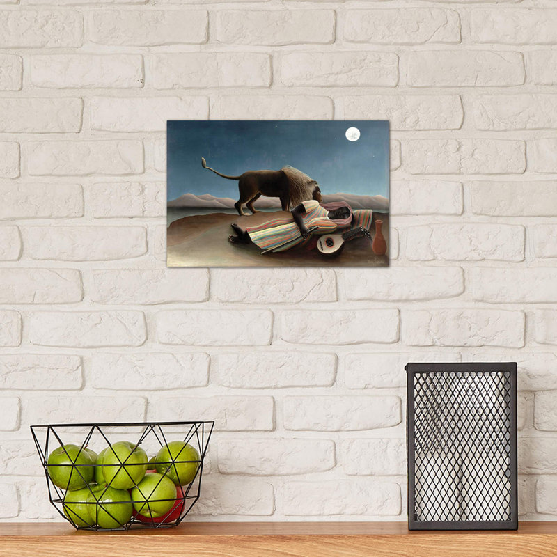 The Sleeping Gypsy, 1897 by Henri Rousseau - Wrapped Canvas Print, 20.32 cm H x 30.48 cm W