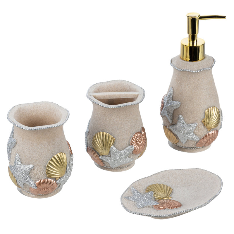 4 Piece Bathroom Accessory Set