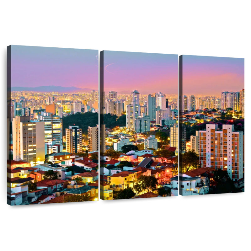 Paysage urbain Sirci, H 28 po x l 45 po