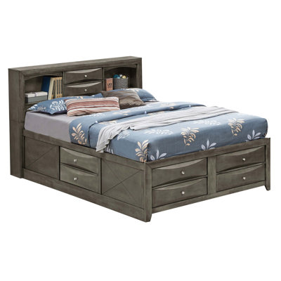 Lit contemporain élégant avec rangement