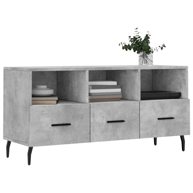 Dutson TV Stand for TVs up to 43", Concrete Grey