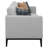 Jared Upholstered Track Arm Sofa Light Gray