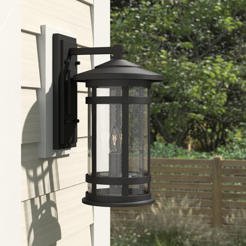Lanterne murale d'extérieur 2 lumières Herriot, Noir