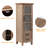 Rustic Embossed Floral Accent Storage Cabinet with Drawers