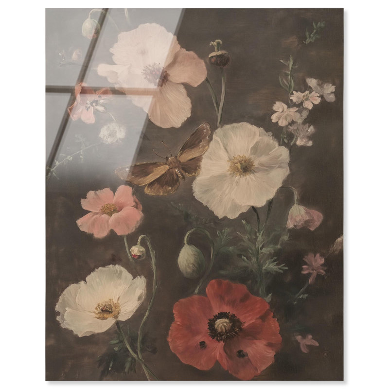 Décoration murale rétro en acrylique Vintage Botanicals II par Art Remedy, prête à être suspendue, H 30 po x l 24 po