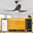52" 3 - Blade Smart Ceiling Fan with 3CCT Dimmable LED Lights and Remote Control, Compatible with Alexa/Google-929092607