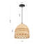 Luminaire suspendu simple noir à 1 lumière Utsav