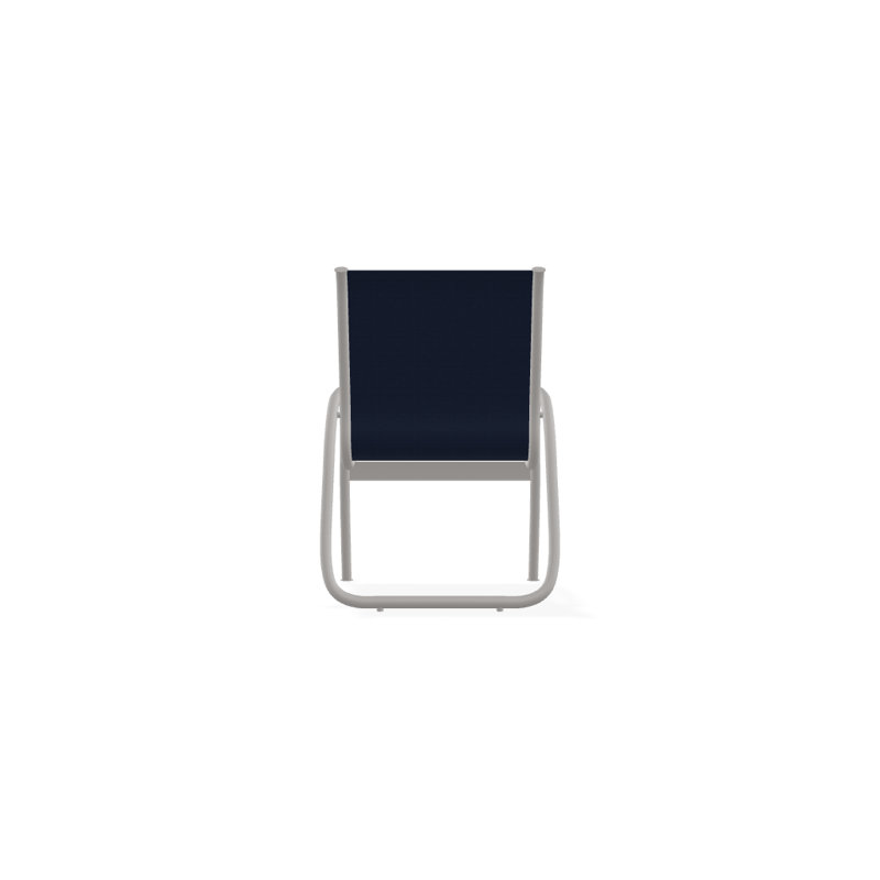 Fauteuil de patio Gardenella, Bleu marine 13D Sunbrella®, Gris chaleureux texturé