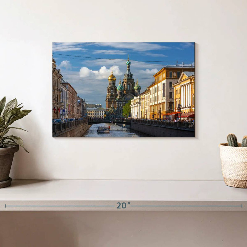 Vue du canal Nicci Griboyedov, H 8 po x l 12 po