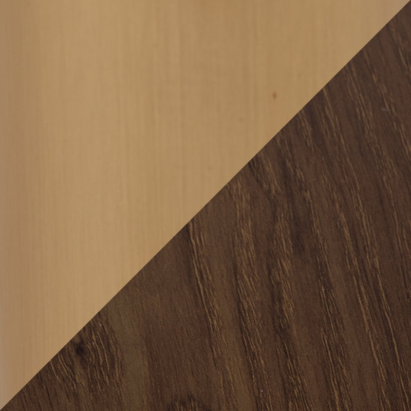 Table de salle à manger ronde Chambord 37,75 po avec pied central, Walnut