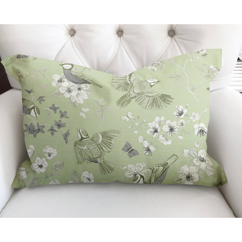 Housse et insert de coussin en coton Cosette, Chartreuse