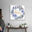 Art textuel sur toile, "Cobalt inspirations collection F" par Grace Popp-1098134294-1098134293