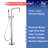 Rainlex Single Handle Floor Mounted Clawfoot Tub Faucet with Handheld Shower Freestanding Faucet-69650689