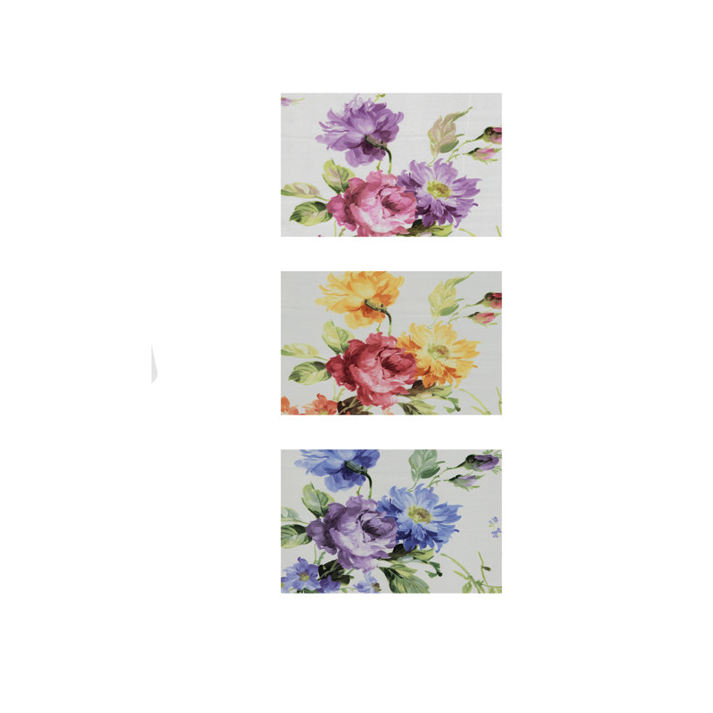 Pansy Tablecloth, Red and yellow