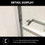 Porte de douche coulissante Semi-Bypass l 48 po x H 76 po, porte coulissante H, Scratch