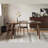 Poplar solid wood large dining table-1118886936