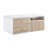 Versatile Rectangular Coffee Table with Pull-Out Feature and Spacious Drawers for Home Enhancement