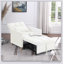 Canapé-lit convertible en velours convertible, fauteuil réglable et coussin-972080955