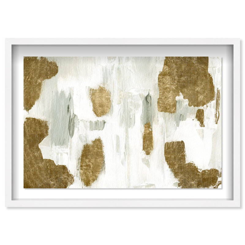 Oliver Gal Morning Elegance Abstract - Luxury Shadowbox Framed Wall Art, 31.5" H x 46.5" W