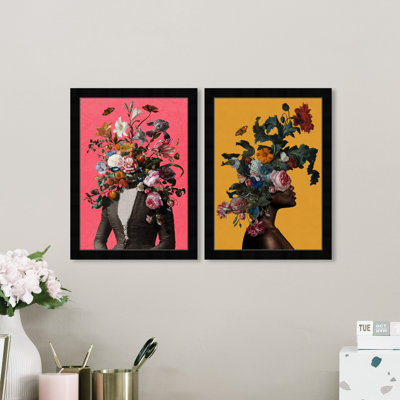 " Floral " 2 - Pieces