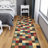 Homeline Non-Slip Rubberback Checkered Indoor Runner Rug, Multicolor-46649178