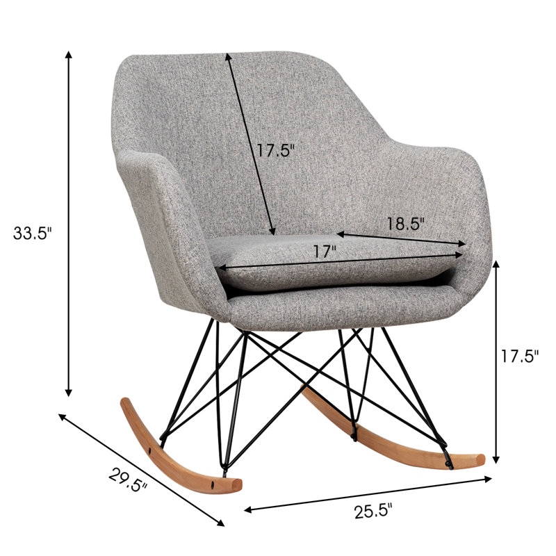 Fauteuil inclinable moderne en tissu Isabelle & Max ™