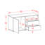 Tre 92cm W 2 - Drawer Chest of Drawers-35065617