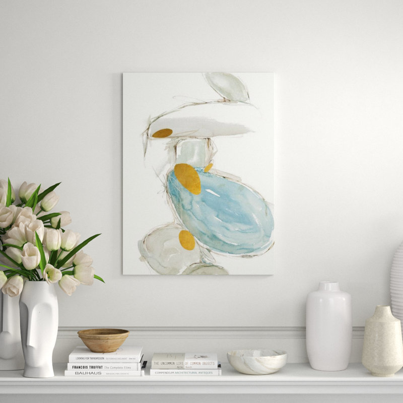 Sense of Balance I Graphic Art by Sara Brown, 32" H x 24" W x 1.5" D, Glass Coat