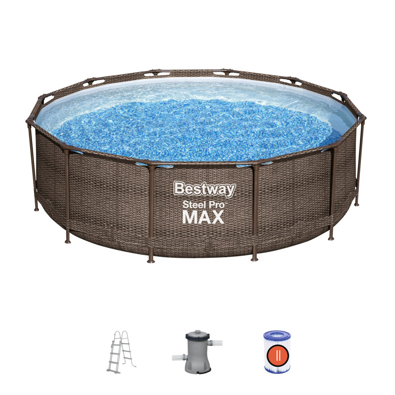 12' x 39.5" Steel Pro Deluxe Pool Set