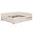 Queen Size Bed With And Twin Trundle In Beige Upholstery - Strong Support, Bedroom Necessity Requirement-2067098068