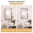 Omeed Mirrored Aluminum Medicine Cabinet with 2 Shelves -175806154-182858905