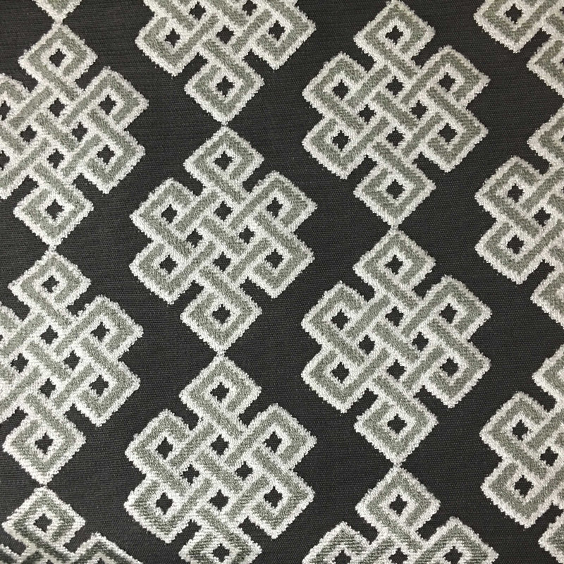 Carnaby-Wicklow Cut Velvet Upholstery Fabric, Driftwood