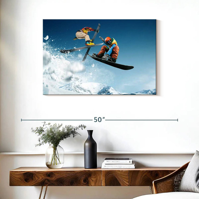 Ski et planche à neige, H 24 po x l 36 po
