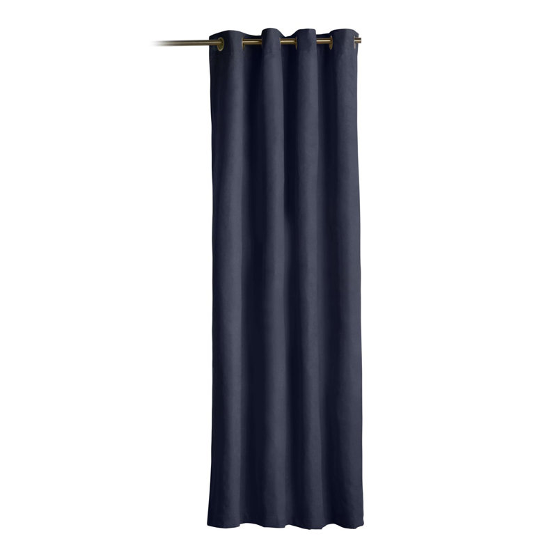 Bonville Eyelet Blackout Thermal Door Curtain, Navy