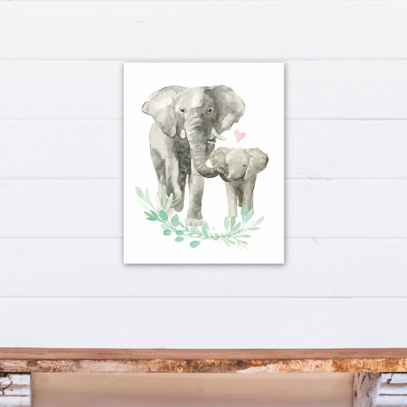 Art sur toile éléphant love Miral