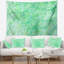 Tapisserie abstraite veines de marbre vert clair-28496952