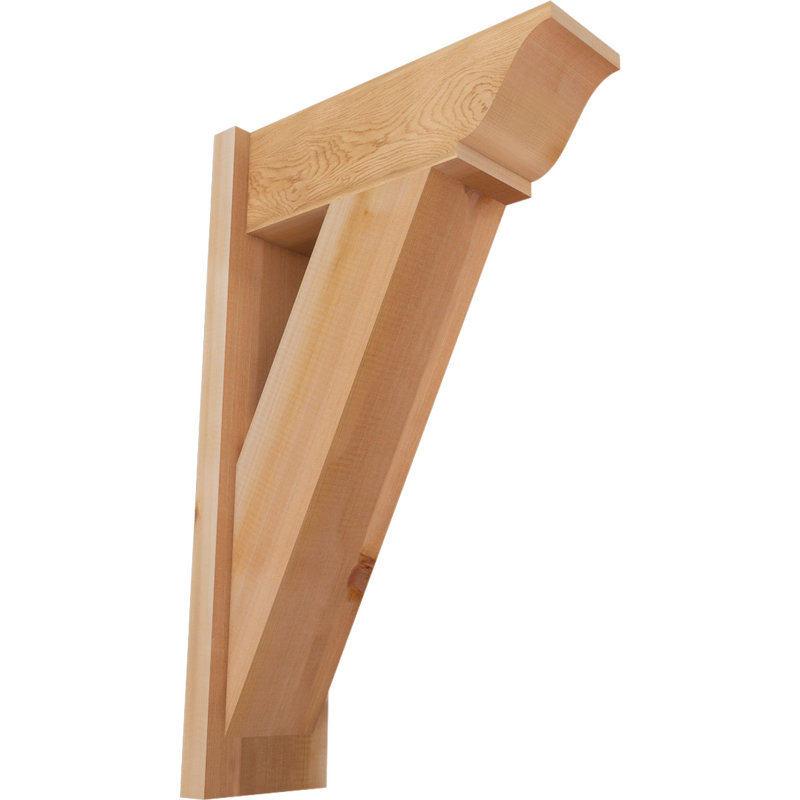Persienne traditionnelle en bois rustique, P 20 po x H 32 po, Cèdre rouge occidental l 7 1/2 po (lisse)