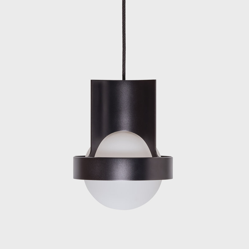 Loop Single Pendant With Sphere IV, Silver