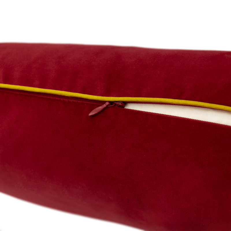 Housse de coussin décoratif léopard, Rouge