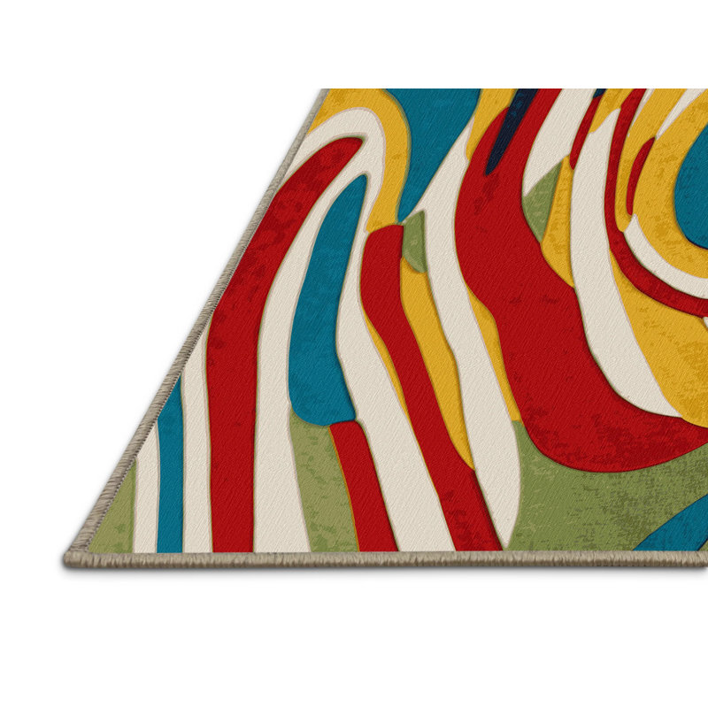 Lively Riff Rug, Rectangle 8' x 10'