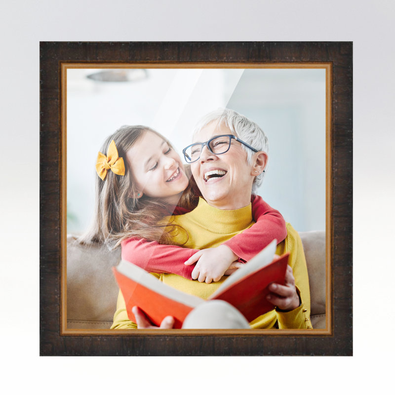 Jensenn Solid Wood Picture Frame, Brown, 20" W x 20" H