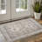 Nel Paz Border Beige Gray Ivory Machine Washable Area Rugs-1802250595
