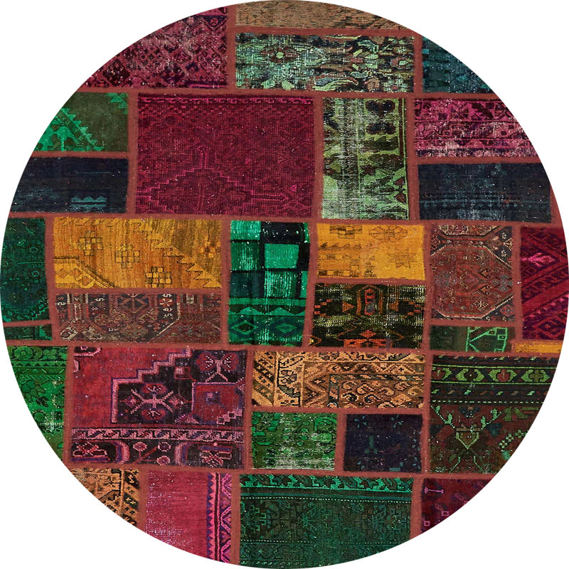 Abstract Indoor Rug, Round 3'