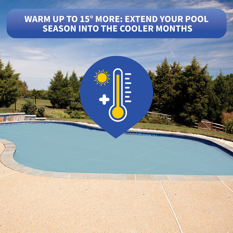 Solar Blanket for Rectangular In-Ground Pools - Clear, 14 pi x 28 pi