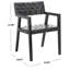 Chaise avec accoudoirs rembourrée Radbroke-749983876