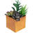 7" Copper Potted Artificial Mixed Succulent Arrangement