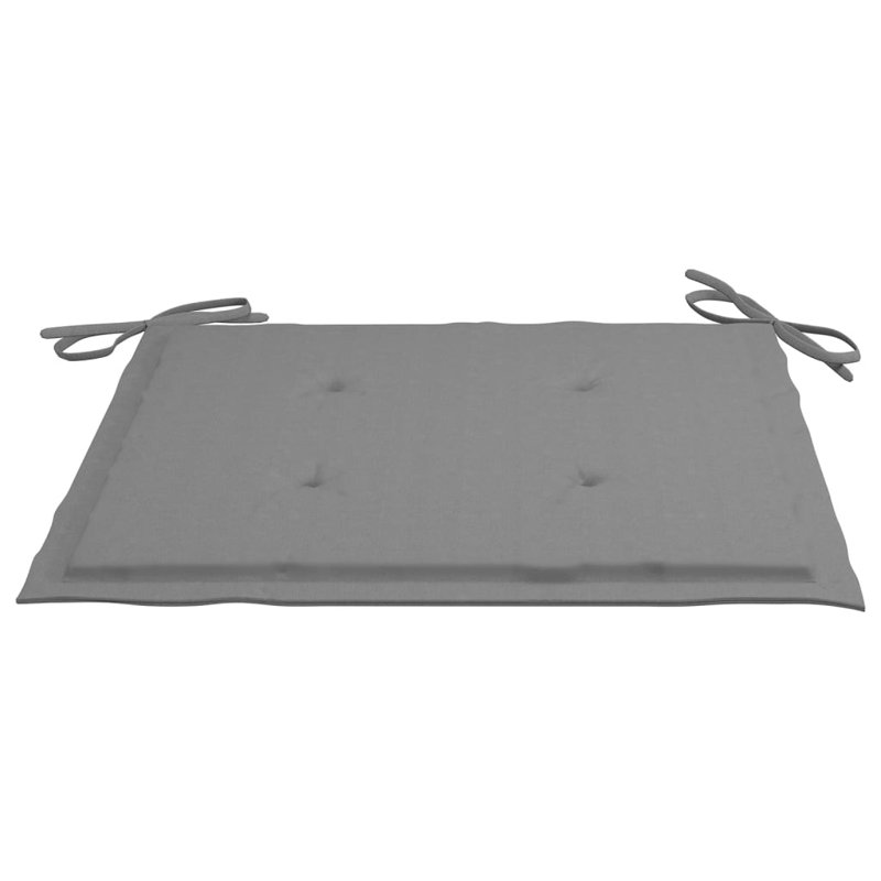 Outdoor Seat Cushion, Gray, 19.7" x 19.7" x 1.2"